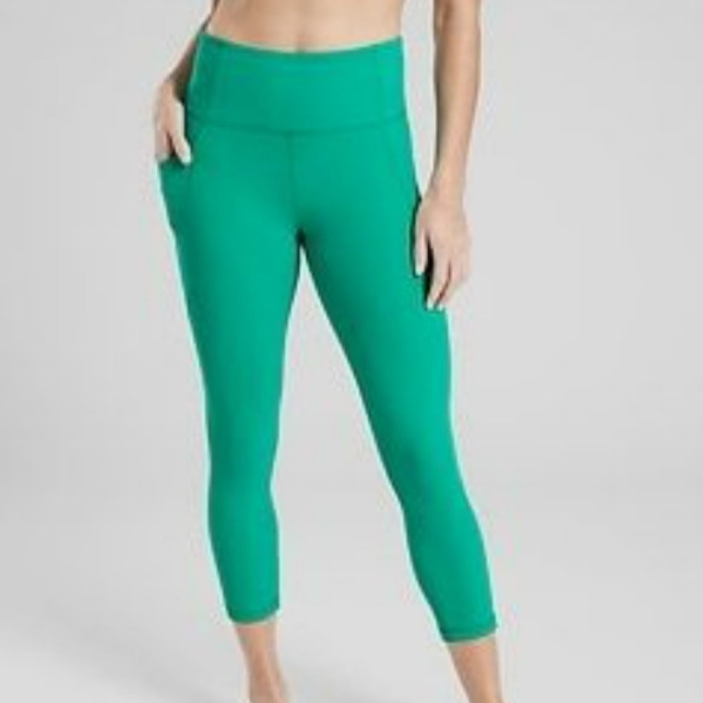 Athleta Women's Green Salutation Tight Yoga Legging